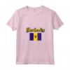 Donna Souvenir Barbados Bandiera Barbados | Radici Bajan Barbados Maglietta con Collo a V - Orgoglio Nazionale e Radici Barbadiane