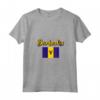 Donna Souvenir Barbados Bandiera Barbados | Radici Bajan Barbados Maglietta con Collo a V - Orgoglio Nazionale e Radici Barbadiane