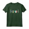 Barbados Italia Vintage Battito Cuore Bandiera Barbadiano Maglietta - Cuore a Metà tra Barbados e Italia