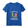 Donna I Told You - Road Trip Barbados Souvenir Popcorn Travel Maglietta con Collo a V - Souvenir Divertente da Viaggio