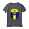 Cerniera ecuadoriana Barbados Bandiera - Maglietta Heritage Ispanico - Regalo Orgoglio Latino