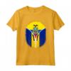 Cerniera ecuadoriana Barbados Bandiera - Maglietta Heritage Ispanico - Regalo Orgoglio Latino