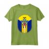 Cerniera ecuadoriana Barbados Bandiera - Maglietta Heritage Ispanico - Regalo Orgoglio Latino