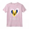 Bandiera Patriottica Barbados con Cuore Carino - Maglietta Vintage per Compleanni, Natale e Giorni Speciali