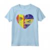 Cuore bandiera spagnola Barbados | Spagna Barbados Flag Roots Maglietta - Design Vintage per Mostrare le Tue Radici Spagnole e Barbadiane