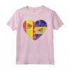 Cuore bandiera spagnola Barbados | Spagna Barbados Flag Roots Maglietta - Design Vintage per Mostrare le Tue Radici Spagnole e Barbadiane