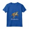 Donna Barbados Maglietta con Collo a V - Souvenir Esotico dell'Isola dei Caraibi - Ideale per Mostrare Patriottismo Barbadiano
