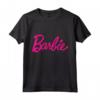 T-shirt Barbie da Donna - Logo Ufficiale Multicolori - Maglietta Leggera e Taglio Classico