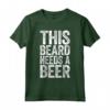 Questa Barba ha Bisogno di una Birra - Maglietta Divertente per Uomo Barbuto - Ideale per Compleanno o Festa di San Patrizio 2023