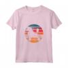 Barboncino Silhouette Retrò Tramonto - Maglietta per Barboncino Mamma e Papà - Ideale per Regalo alla Famiglia - Design Elegante