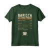 Barista Listino Prezzi Divertente Menù Caffè Bar Vintage Maglietta - Regalo Divertente per Baristi - Design Vintage Retro