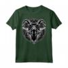 Pentagramma Baphomet Capra Satanista Gotico Occulto Maglietta - Design Dark con Simboli Occulti per Amanti del Misticismo e dell'Occultismo