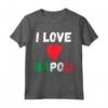 I Love Napoli I Heart Italy - Maglietta Souvenir da Viaggio per Famiglie a Napoli - Outfit per Sport e Vacanze