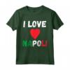 I Love Napoli I Heart Italy - Maglietta Souvenir da Viaggio per Famiglie a Napoli - Outfit per Sport e Vacanze