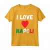I Love Napoli I Heart Italy - Maglietta Souvenir da Viaggio per Famiglie a Napoli - Outfit per Sport e Vacanze
