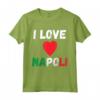 I Love Napoli I Heart Italy - Maglietta Souvenir da Viaggio per Famiglie a Napoli - Outfit per Sport e Vacanze