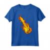 Chitarra Elettrica Sul Fuoco - Maglietta Regalo per l'Amante della Chitarra - Ideale per Musicisti Rock e Fan del Punk
