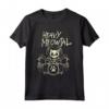 Heavy Metal Headbanger Gift Drummer Cat Playing Drum Meowtal Maglietta - Unique Cat Drummer Tee for Music Lovers