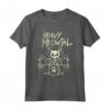Heavy Metal Headbanger Gift Drummer Cat Playing Drum Meowtal Maglietta - Unique Cat Drummer Tee for Music Lovers