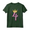 Camicia Regalo per 4° Compleanno - Maglietta per Bambini di 4 Anni - Buon Compleanno Figlio/Figlia - HapTiger