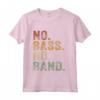 Bassista Strumento Musicale Basso Elettrico - No Bass No Band Maglia a Manica - Regalo Ideale per Membri della Band