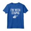 I'm With Stupid - T-Shirt Divertente e Sarcastica - Idea Regalo per Compleanni e Natale