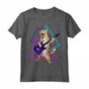 Gatto della Chitarra - Rock Kitty su una Chitarra Elettrica Maglietta - Regalo Ideale per Amanti dei Gatti e della Musica degli Anni '80 e '90