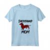 Donna Idea regalo Mamma Bassotto Natalizio - Maglietta con Collo a V per Donna - Regalo per Mamma del Cane Wiener