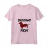 Donna Idea regalo Mamma Bassotto Natalizio - Maglietta con Collo a V per Donna - Regalo per Mamma del Cane Wiener
