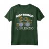 Drummer Distruggo Il Silenzio - Maglietta Batteria Drums Idea Regalo - Perfetta per Musicisti e Appassionati di Percussioni