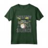 Batterista: I Destroy Silence - Maglietta Regalo Tamburi Batteria - Ideale per Natale e Compleanni