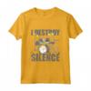 Batterista: I Destroy Silence - Maglietta Regalo Tamburi Batteria - Ideale per Natale e Compleanni