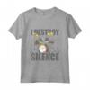 Batterista: I Destroy Silence - Maglietta Regalo Tamburi Batteria - Ideale per Natale e Compleanni