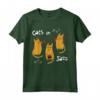 Gatti in Jazz giocando Trombone Drum Trompet T-shirt Maglietta - Ideale per gli Amanti dei Gatti e della Musica Jazz