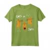 Gatti in Jazz giocando Trombone Drum Trompet T-shirt Maglietta - Ideale per gli Amanti dei Gatti e della Musica Jazz