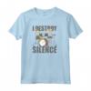 Batterista I Destroy Silence - Felpa con Cappuccio Design Batteria - Regalo Originale per Musicisti
