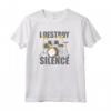 Batterista I Destroy Silence - Felpa con Cappuccio Design Batteria - Regalo Originale per Musicisti