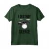 Drumset I Destroy Silence Drum Kit Maglietta - Ideale per Batteristi - Regalo Divertente per Aspiranti Batteristi