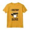 Drumset I Destroy Silence Drum Kit Maglietta - Ideale per Batteristi - Regalo Divertente per Aspiranti Batteristi