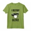 Drumset I Destroy Silence Drum Kit Maglietta - Ideale per Batteristi - Regalo Divertente per Aspiranti Batteristi