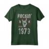 Rockin Since 1973 - 48 anni Rocker Maglietta - Design Vintage Band Tee per Amanti della Musica Rock - Compleanno Rock