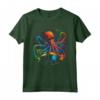 Drummer Octopus Polpo Kraken Percussionist Maglietta - Ideale per Batteristi e Musicisti - Kit Percussione e Bacchette Inclusi