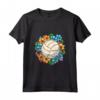 Pallavolo e Fiori - Colorata Maglietta da Pratica per Appassionati - Ideale per Abbigliamento Sportivo da Allenamento