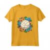 Pallavolo e Fiori - Colorata Maglietta da Pratica per Appassionati - Ideale per Abbigliamento Sportivo da Allenamento