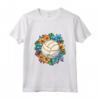 Pallavolo e Fiori - Colorata Maglietta da Pratica per Appassionati - Ideale per Abbigliamento Sportivo da Allenamento