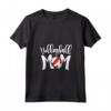 Pallone da Pallavolo Mamma - Beach Volley Mothers Day T-shirt con Collo a V - Regalo per Mamma Pallavolo