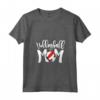 Pallone da Pallavolo Mamma - Beach Volley Mothers Day T-shirt con Collo a V - Regalo per Mamma Pallavolo