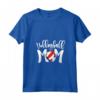 Pallone da Pallavolo Mamma - Beach Volley Mothers Day T-shirt con Collo a V - Regalo per Mamma Pallavolo