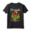 Girasole Beagle Mamma T-Shirt - Speciale Regalo per la Festa della Mamma - Maglietta Donna con Scritta Beagle Mom