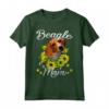 Girasole Beagle Mamma T-Shirt - Speciale Regalo per la Festa della Mamma - Maglietta Donna con Scritta Beagle Mom